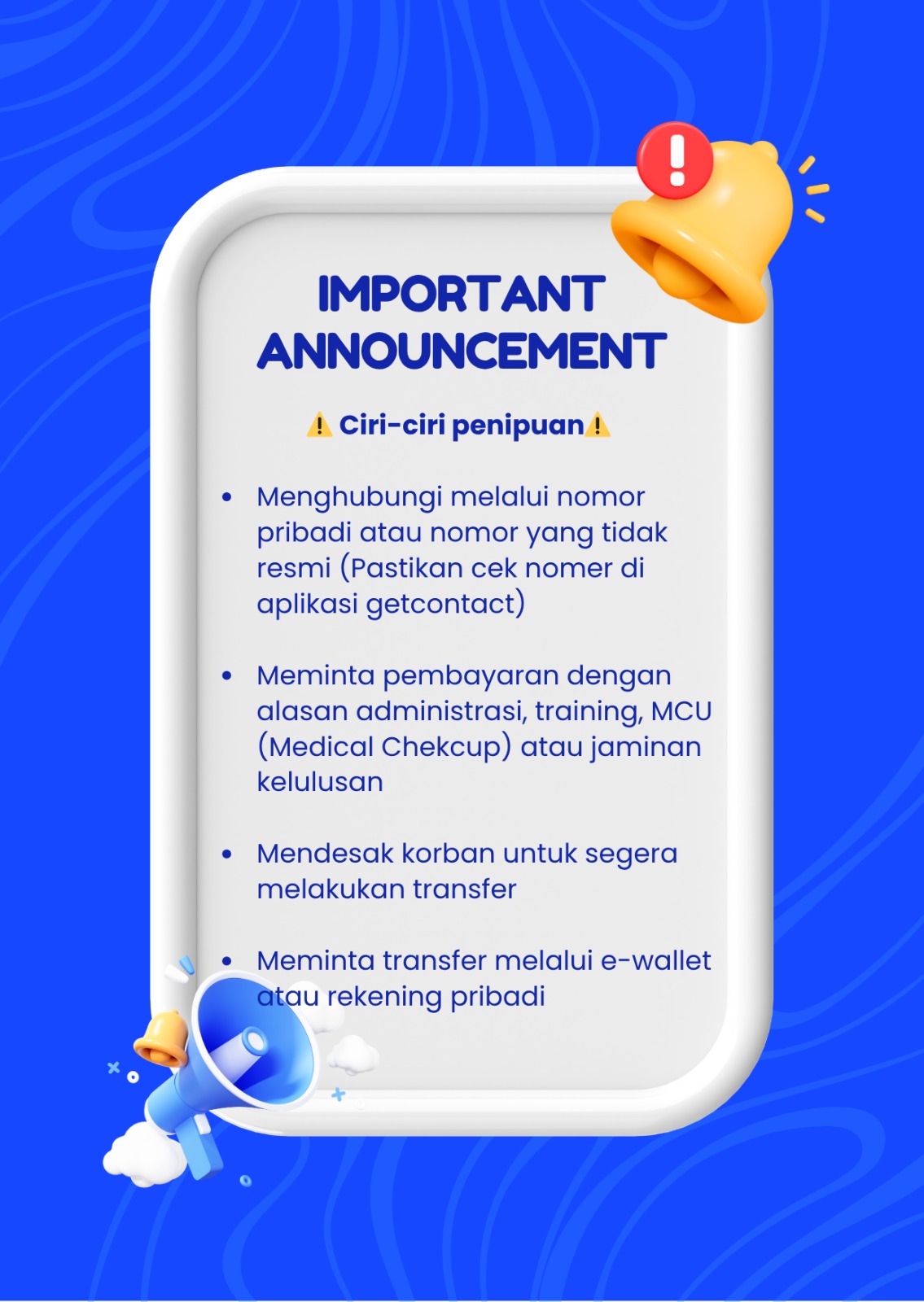 Peringatan rekrutmen 4